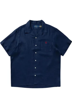 Ralph Lauren Short Sleeve Shirts, male, , L, Linen Shirt