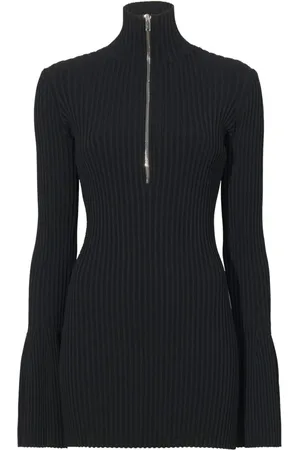 Proenza Schouler Turtlenecks, female, , M, Rib Zip Jumper