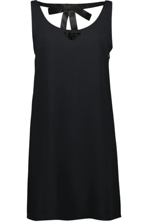 Prada Short Dresses, female, , 2XS, Evening Dress with Sequin Triangle
