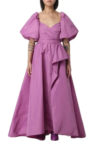 Pinko Balloon Sleeve Flared Dress