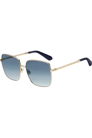 Kate Spade Sunglasses, female, , 60 MM, Rose Gold/Blue Shaded Sunglasses Fenton