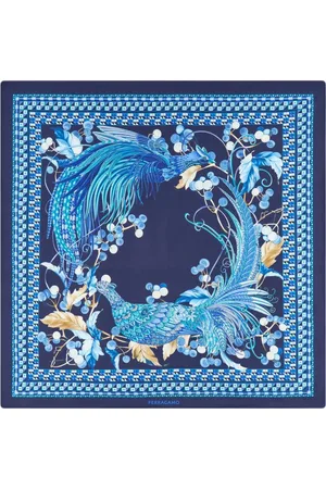 Salvatore Ferragamo Silky Scarves, female, , ONE SIZE, Animal Print Silk Scarf