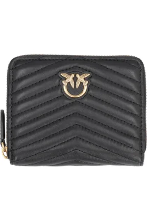 Pinko Wallets & Cardholders, female, , ONE SIZE, Chevron-Pattern Quilted Leather Wallet