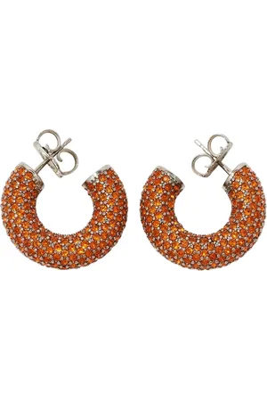 Amina Muaddi Crystal Sun Earrings Mini