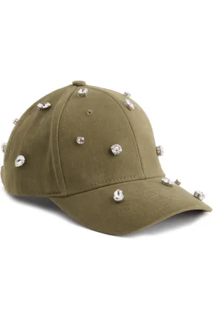 FORTE FORTE Baseball Cap with Glass Rhinestones