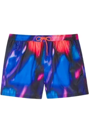 Paul Smith Beachwear, male, , M, Swim Shorts with Rave Boy Pattern