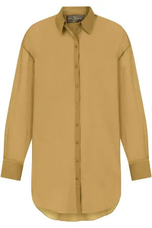 Cortana Matias, cotton voile shirt gold