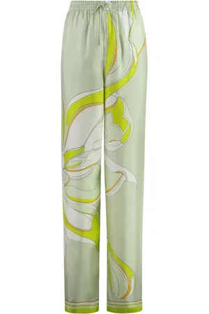 Tory Burch Silk Printed Trousers