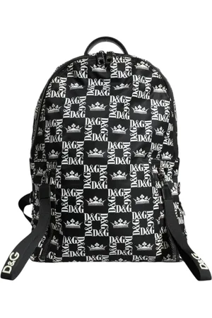 Dolce & Gabbana Nylon Backpack with Leather Accents