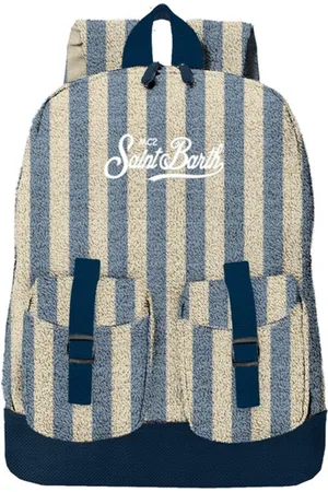 MC2 SAINT BARTH Canvas Backpack with Leather Details