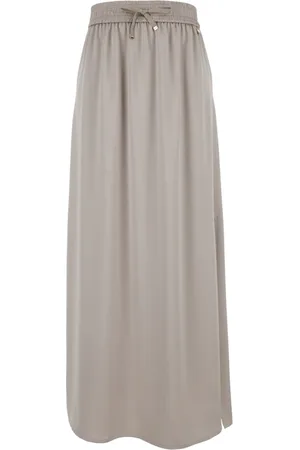 HERNO Long Skirt Elastic Waist Stretch