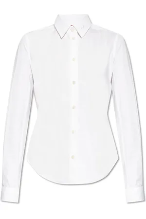 Diesel Shirts, female, , L, Shirt with Logo-Embroidered Collar