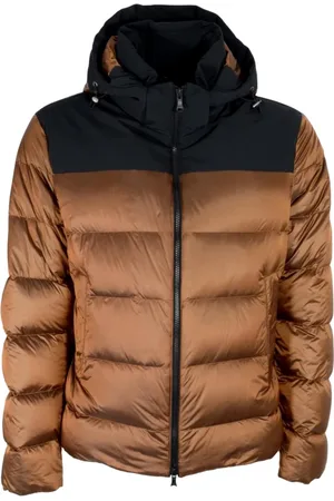 Paul & Shark Down Jackets, male, , L, Lightweight Shimmering Bronze Piumino Jacket