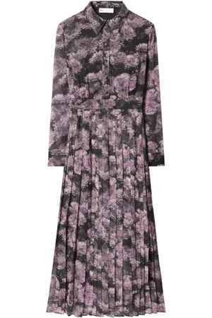 Tory Burch Shirt Dresses, female, , XS, Floral Print Silk Dress