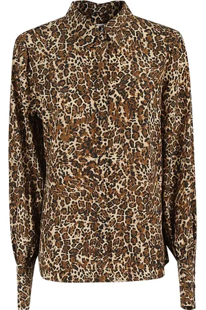 Isabel Marant Shirts, female, , XS, Teysa Silk Leopard Print Shirt