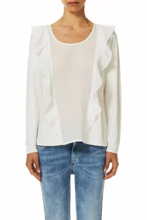 Liu Jo Long-Sleeved Top with Ruffles