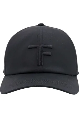 Tom Ford Caps, male, , M, Canvas and Smooth Leather Cap