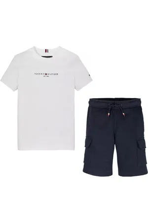 Tommy Hilfiger Sport Sets, male, , 3 Y, Sporty Outfit with T-shirt and Cargo Shorts