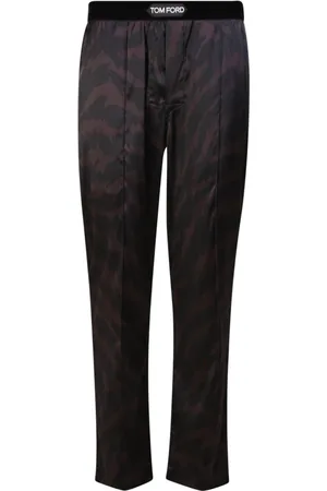 Tom Ford Pyjamas, male, , S, Patterned Silk Pajama Trousers