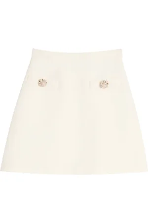 VALENTINO GARAVANI Short Skirts, female, , M, Jewel Button Mini Skirt