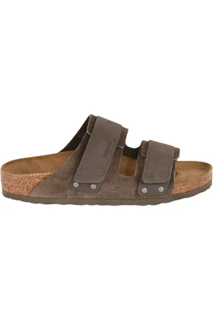 Birkenstock Sliders, male, , 8 UK, Strappy Cork Sandals