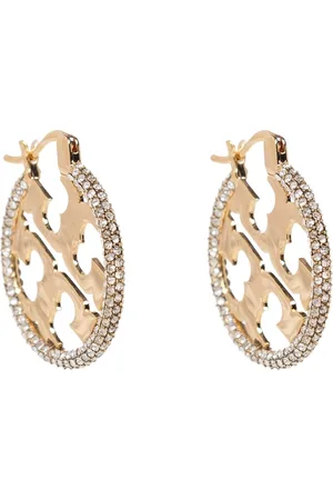 Tory Burch Earrings, female, , ONE SIZE, Miller Pavé Hoop Earring