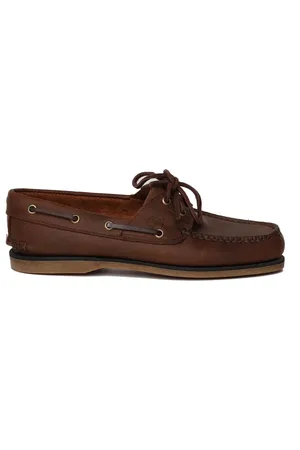 Timberland Sailor Shoes, male, , 11 UK, Leather Lace-up Flat Shoes