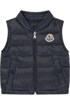 Moncler Vests, male, , 9 M, Navy Down Padded Amaury Gilet