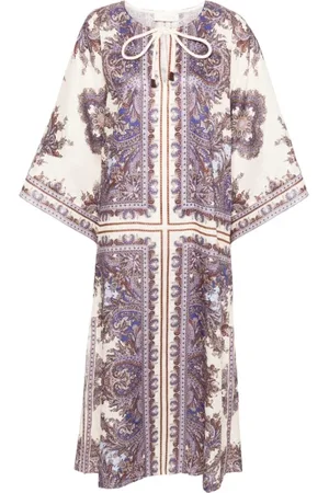 ZIMMERMANN Midi Dresses, female, , S, Purple Dress for Women