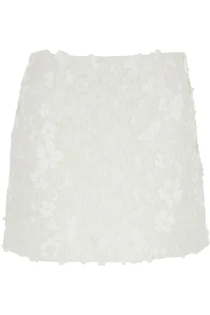 Michael Kors Floral Sequin Mini Skirt