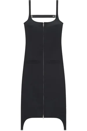 Courrèges Strap Bretelles Twill Long-Dress