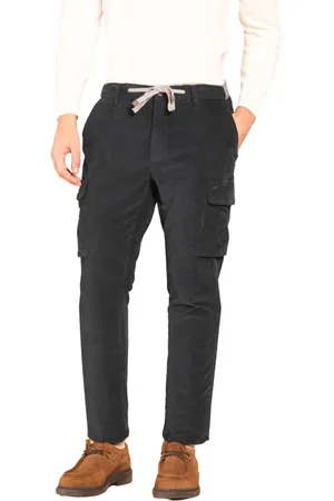 Masons Slim-fit Trousers, male, , XS, Navy Cargo Trousers Carrot Fit