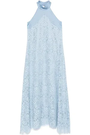 D.EXTERIOR Maxi Dresses, female, , M, Halterneck Sleeveless Dress with Rear Button Fastening
