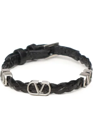 VALENTINO GARAVANI Bracelets, male, , ONE SIZE, Leather Logo Bracelet