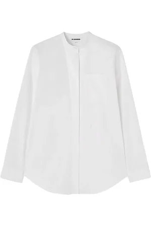 Jil Sander Shirts, female, , S, Long Sleeve Mao Collar Shirt