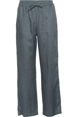 Part Two Wide Trousers, female, , L, Turbulence Linen Trousers