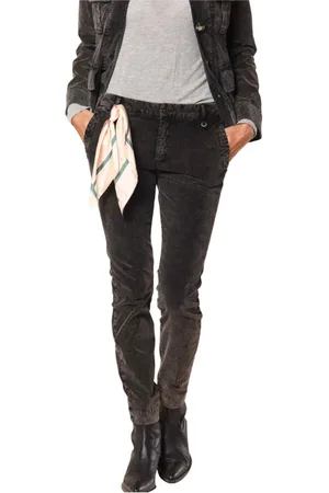 Masons Chinos, female, , 3XS, Curvy Velvet Chino Trousers 1000 Lines