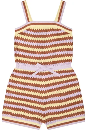 ZIMMERMANN Pop Textured Knit Playsuit