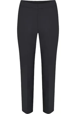 INWEAR Cropped Trousers, female, , XL, Basic Trousers with Elastic Waistband