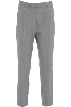 Paolo Pecora Suit Trousers, male, , S, Grey Chino Trousers Duomo Tapered Design