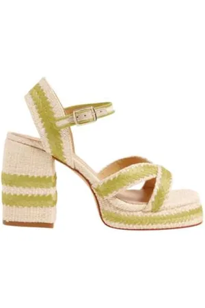 Castaner Handmade Summer Embroidered Raffia Sandals