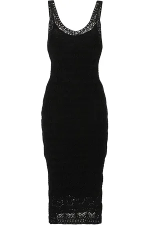 IRO Crochet Knit Midi Dress