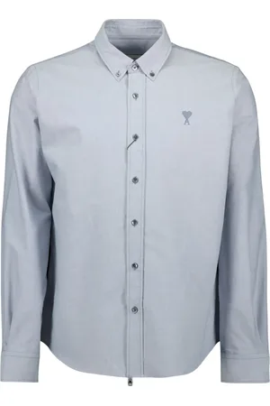 Ami Shirts, female, , S, Heart Friend Shirt Blue Grey
