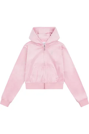 Juicy Couture Sweatshirts, female, , 8 Y, Diamante Logo Zip Up Top