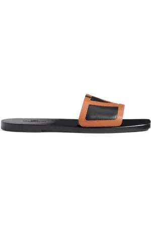 VALENTINO GARAVANI Sliders, male, , 7 UK, Leather Sandals Superstar Slides