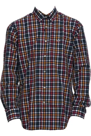 Paul & Shark Casual Shirts, male, , 2XL, Multicolour Check Cotton Shirt