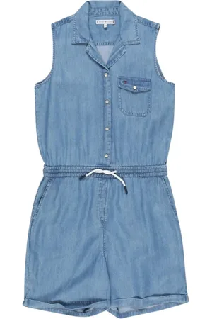 Tommy Hilfiger Jumpsuits, female, , 4 Y, Denim-Effect Jumpsuit