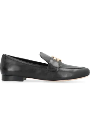 Tory Burch Leather Loafers Round Toeline