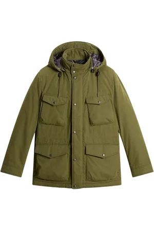 Woolrich Winter Jackets, male, , M, Mountain Cloth Field Jacket with Removable Hood