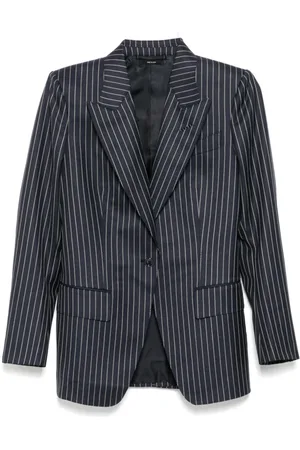 Tom Ford Blazers, female, , S, Buttoned Jacket with Notched Lapels